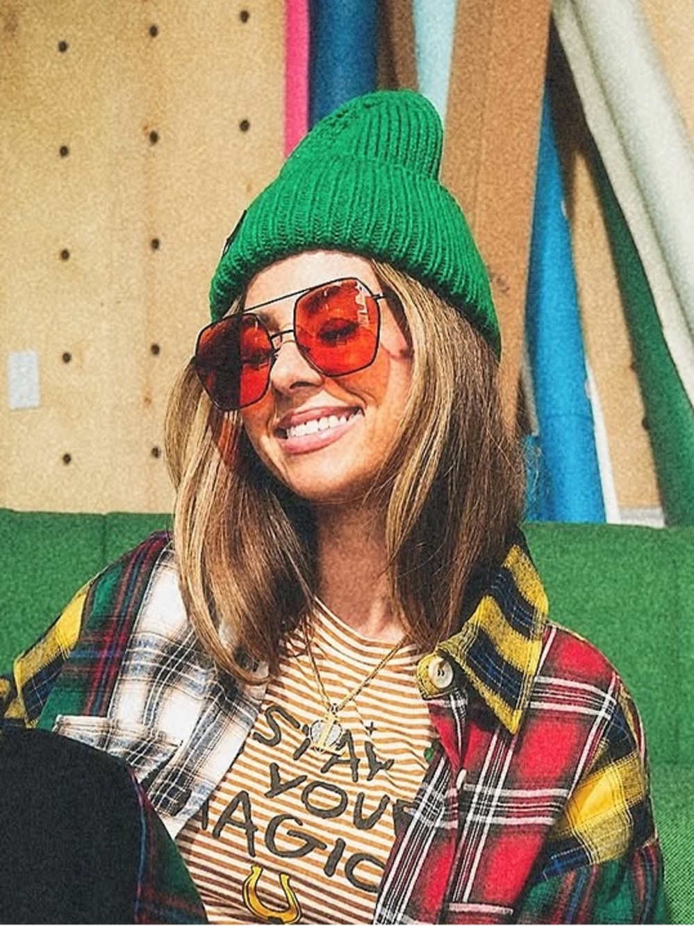 Dressed in Lala Green Knit Beanie